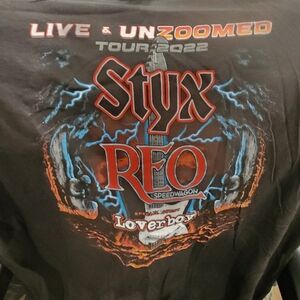 Styx REO Speedwagon Black Tour T-Shirt